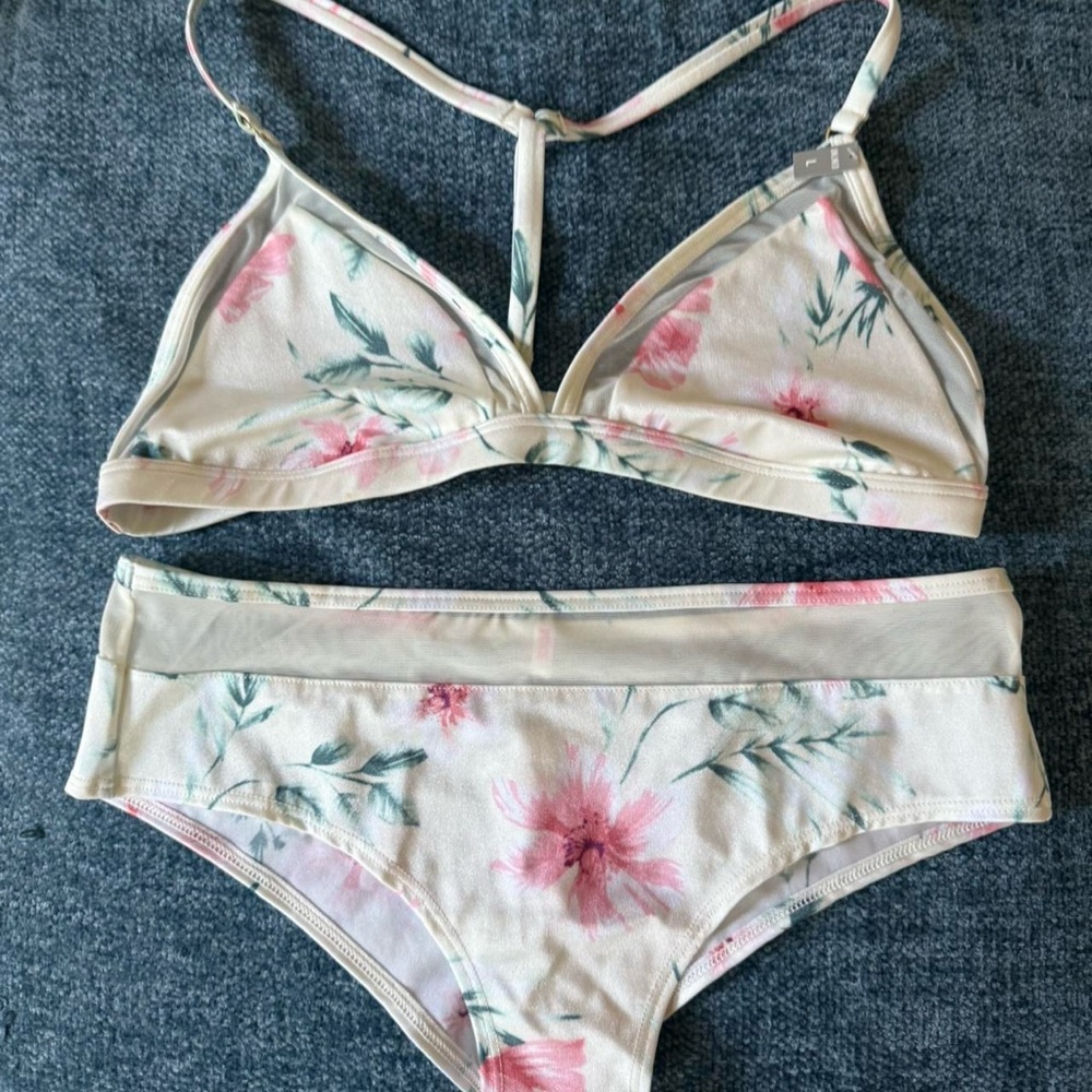 Victoria’s Secret PINK two piece set unlined bralette & matching cheeky panties